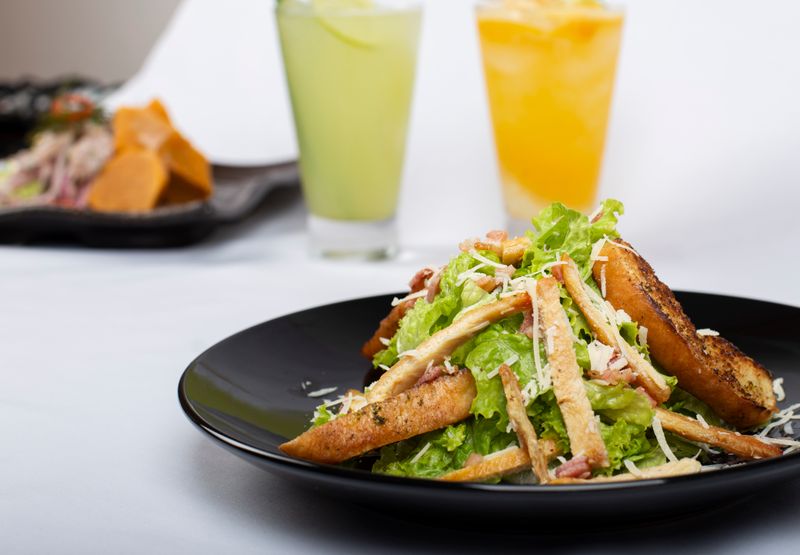 Classic Caesar Salad side at Dewey's pizza
