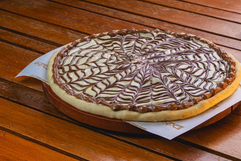 Nutella Dessert Pizza at Dewey's pizza Columbus